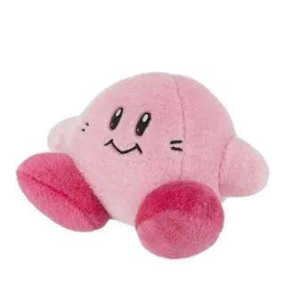 🔮 Kirby Kirby, videogioco, carino, rosa, Nintendo, personaggio, peluche, giocattolo telegram sticker