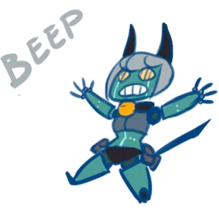 😱 BEEP robot, dessin animé, bip, androïde telegram sticker