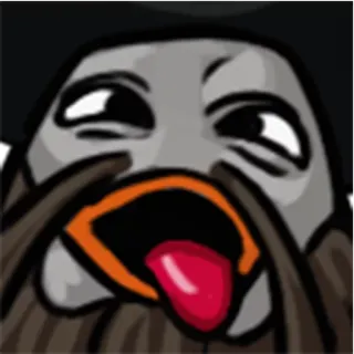 😜 face, expression, tongue, funny, weird, derp telegram sticker