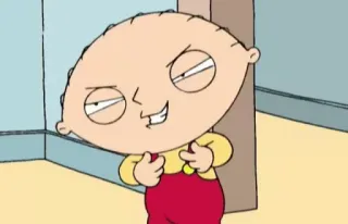 😈 Stewie Griffin Family Guy Stewie, Family Guy, cartoon, baby, plotting telegram sticker