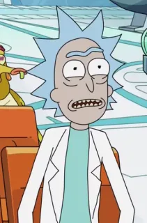 😧 Rick Sanchez Rick and Morty rick and morty, rick sanchez, cartoon, adult swim, science fiction telegram sticker