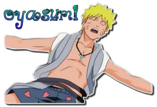 😴 Naruto oyasumi 애니메이션, 졸린, 나루토, 캐릭터, 귀여운, 팬아트 telegram sticker