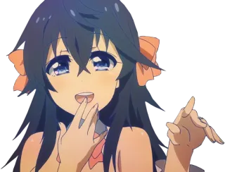 😂 Anime, Garota, Desenho animado, Fofo, Personagem telegram sticker