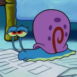 🍔 Gary Spongebob Squarepants Dessin animé, Escargot, Personnage, Drôle, Spongebob, Gary telegram sticker
