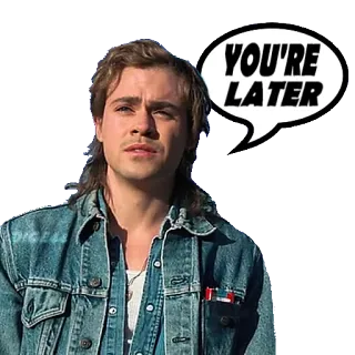 ⌚ YOU'RE LATER saying, phrase, you're later telegram sticker