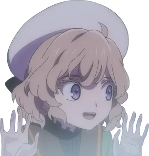 😍 Аниме, Мультфильм, Девушка, Милый, Персонаж, Иллюстрация telegram sticker