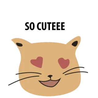 😍 gato, animal, amor, coração, fofo, gatinho telegram sticker