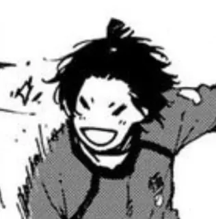 😆 anime, manga, happy, smile, person whatsapp sticker