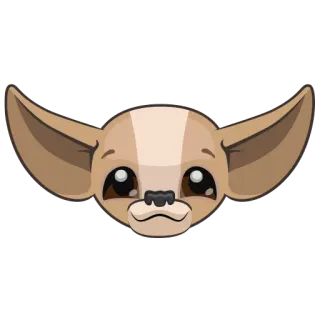😊 feneco, animal, fofo, orelhas, kawaii, raposa-do-deserto whatsapp sticker
