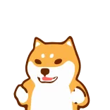 😄 犬, 柴犬, 動物, かわいい, ミーム, 幸せ, ダンス whatsapp sticker