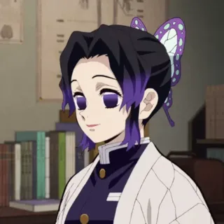 🦋 Shinobu Kocho Demon Slayer Аниме, Клинок рассекающий демонов, Шинобу Кочо, Бабочка, Хашира, Манга whatsapp sticker