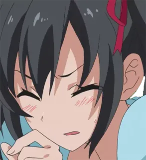😣 Anime, Gadis, Lucu, Malu, Tersipu telegram sticker