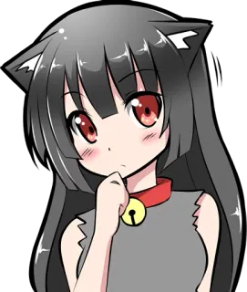 🤔 Аниме, Девушка-кошка, Манга, Милый, Каваий, Нэко telegram sticker