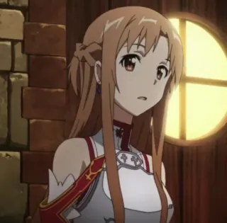 😮 Asuna Yuuki Sword Art Online Anime, Postać, Dziewczyna, Sword Art Online, Asuna Yuuki telegram sticker