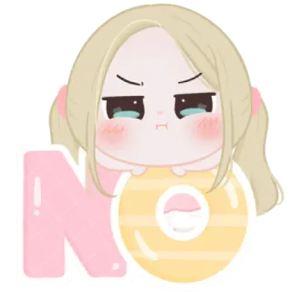 🍬 NO No, Rechazo, Desacuerdo, Negativa, Negativo, Prohibición, Dibujo animado telegram sticker