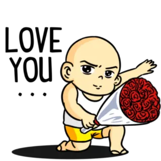 🚊 baby, cartoon, flowers, bouquet, cute telegram sticker