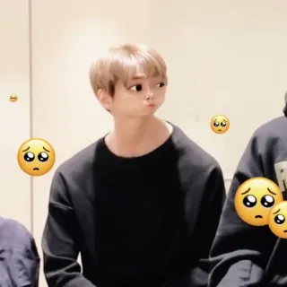 🥺 buồn, mặt, emoji, người telegram sticker