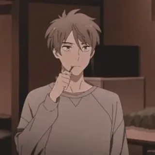 🔦 Anime, Uomo, Spazzolino da denti, Pulizia, Igiene telegram sticker