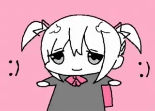 🙂 Anime, Lucu, Kartun, Kawaii, Karakter telegram sticker