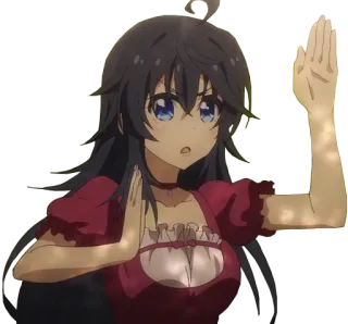 👊 anime, garota, personagem, animação telegram sticker