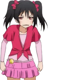 😠 Nico Yazawa Love Live! Anime, Bonito, Garota, Nico Yazawa, Love Live!, Idol, Desenho animado telegram sticker