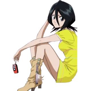 😑 Rukia Kuchiki Bleach Anime, Bleach, Rukia, Kuchiki, Shinigami, Personnage, Manga whatsapp sticker