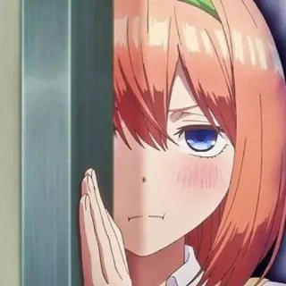 🧩 Yotsuba Nakano The Quintessential Quintuplets Anime, Fille, Triste, The Quintessential Quintuplets, Yotsuba Nakano telegram sticker