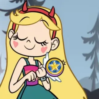 💫 Star Butterfly Star vs. the Forces of Evil dibujos animados, magia, princesa, varita, estrellas whatsapp sticker