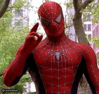 ✋ Spider-Man superhero, marvel, spider, man, comics telegram sticker