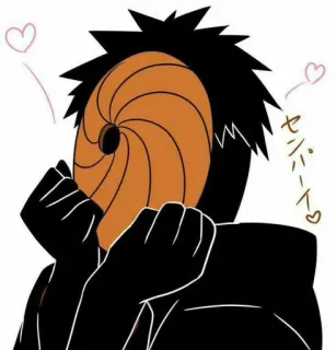 🍊 Tobi Naruto センパイ! Anime, Mặt nạ, Phim hoạt hình, Naruto, Fanart, Tobi, Uchiha whatsapp sticker