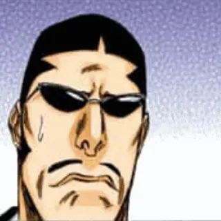😎 anime, manga, occhiali da sole, irritato telegram sticker
