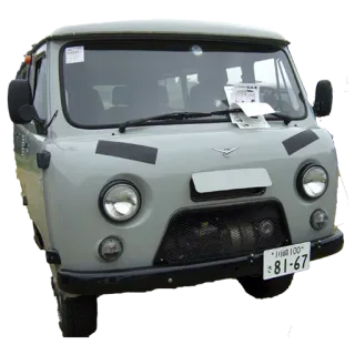 🚘 Van, Ciężarówka, UAZ-452, Retro, Pojazd telegram sticker