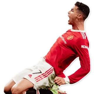 🤖 Cristiano Ronaldo football, sport, athlète, sportif, joueur, fête whatsapp sticker