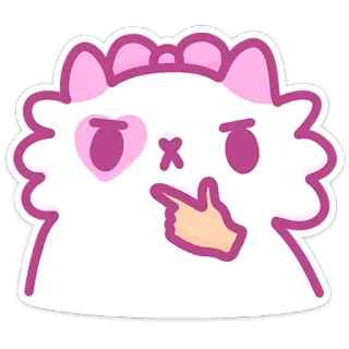 🤔 Katze, Kawaii, Süß, Tier, Cartoon, Aufkleber telegram sticker