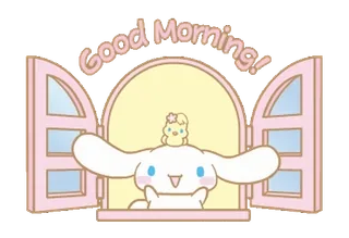 ⭐ Good Morning! good morning, cute, window, greeting, character telegram sticker
