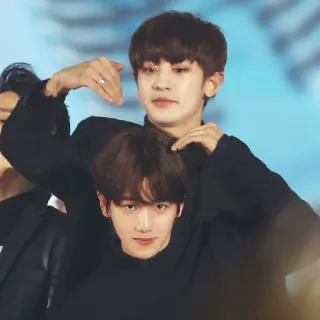 💕 K-pop, EXO, Chanyeol, Baekhyun, Idole, Célébrité telegram sticker