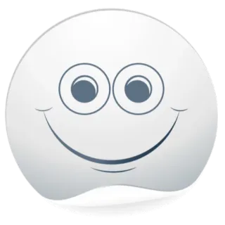 😆 Smiley, Emoji, Fröhlich, Cartoon telegram sticker