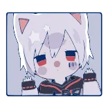 ๐ anime, cat, cute, kawaii, cartoon, sticker telegram sticker
