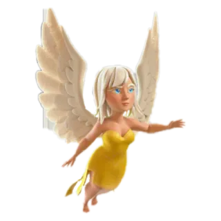 👼 천사, 비행, 날개, 판타지, 여자 telegram sticker