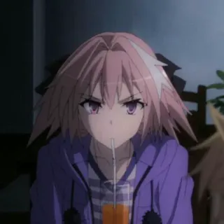 🤨 Astolfo Fate/Apocrypha anime, character, astolfo, fate, rider telegram sticker