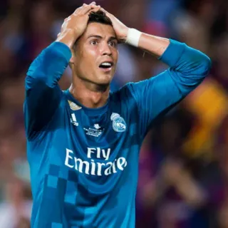 😫 Cristiano Ronaldo fútbol, atleta, fútbol, triste, molesto, deportes telegram sticker
