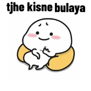 🤔 tjhe kisne bulaya Kartun, Jari tengah, Ofensif, Bahasa India telegram sticker