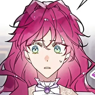 💭 anime, manga, pink hair, character, woman, girl telegram sticker