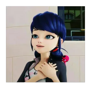 😍 Marinette Dupain-Cheng Miraculous: Tales of Ladybug & Cat Noir Marinette, Miraculous Ladybug, Anime, Dibujos animados, Lindo telegram sticker