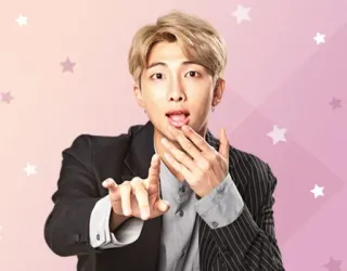 🤭 RM K-pop, BTS, Korean pop, music, idol, singer telegram sticker