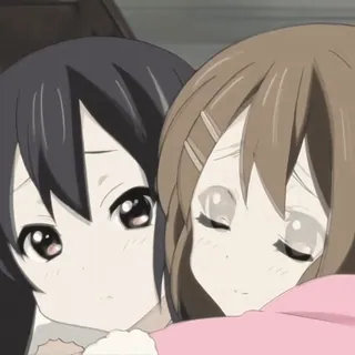 🥠 Anime, Mädchen, Süß, Freunde, Umarmung telegram sticker