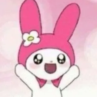 🤩 My Melody My Melody, Sanrio, lindo, kawaii, personaje, conejo, conejito telegram sticker