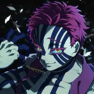 😈 Akaza Demon Slayer @lakepopppppp Аказа, Demon Slayer, Аниме, Персонаж, Манга telegram sticker