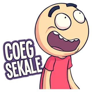 😆 COEG SEKALE engraçado, desenho animado, indonésio, expressão, Coeg, Sekale telegram sticker