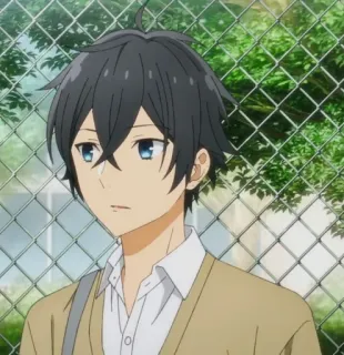 🖇 Izumi Miyamura Horimiya Anime, Manga, Szkoła, Nastolatek, Chłopak, Na co dzień telegram sticker